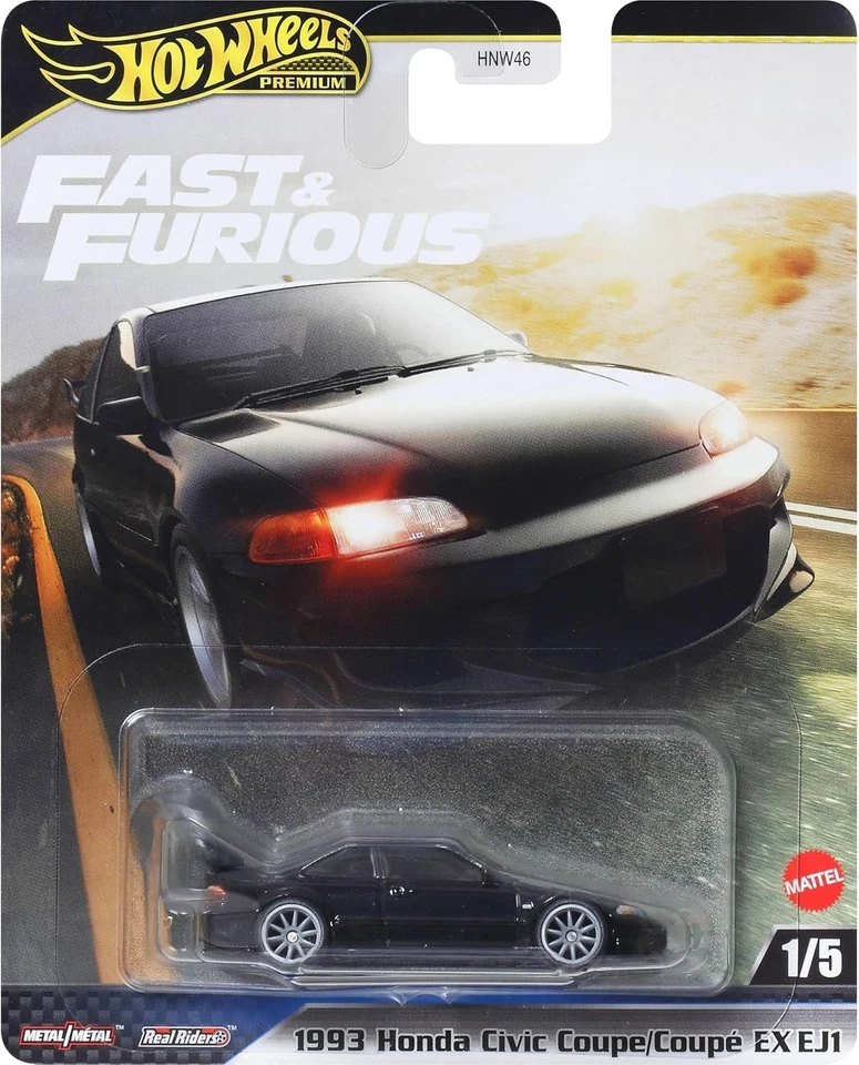 Honda Civic 1993 cupé Hot Wheels 2025 Fast & Furious EX EJ1 diecast 1:64 JBL90 Foto 1 de 1