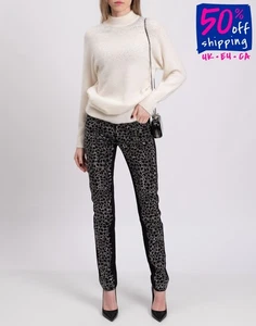 RRP €750 PHILOSOPHY DI LORENZO SERAFINI Skinny Jeans IT40 US4 UK8 S Rhinestones - Picture 1 of 10