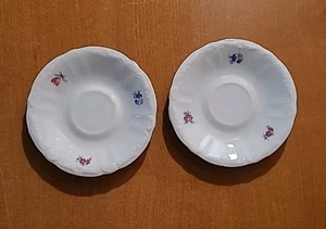 Vintage iJB Germany Set of 2 Tea Cup Saucers - Picture 1 of 10