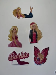 5 Barbie Princess Sticker Pack Waterproof Vinyl - Laptop Waterbottle Phone Bike - Picture 1 of 1
