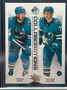 2023-24 UD SP Authentic Tomas Hertl/William Eklund Collaborations #C25 Sharks - Bild 1 von 2