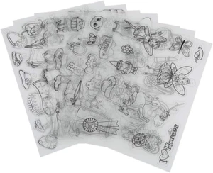 8Pcs Shrink Plastic Sheets, Pattern Shrinky Art Paper Heat Shrink Film Sheets fo - Picture 1 of 8