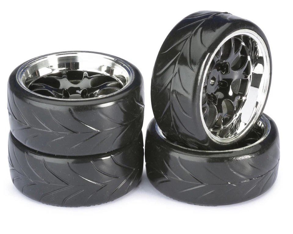 Absima Räderset Drift LP Wabe Profil A schwarz chrom 1:10 4 St. AB-2510040  - Bild 1 von 1