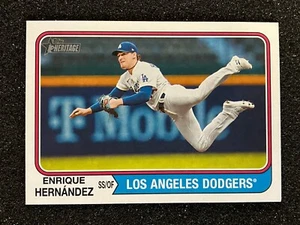 2023 Topps Heritage High Number SP #723 Enrique Hernández Los Angeles Dodgers - Imagen 1 de 1
