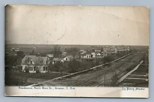 ARMOUR SD NORTH MAIN STREET ANTIQUE REAL PHOTO POSTCARD RPPC - Picture 1 of 2