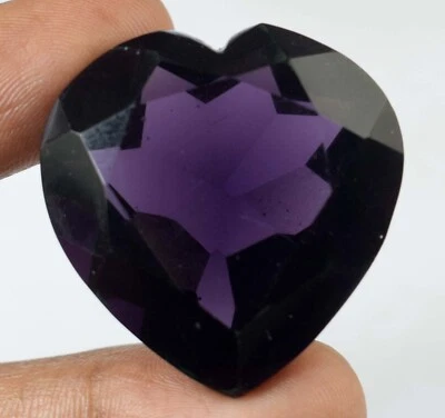 Certified Violet Amethyst 74.10 Ct Heart Shape Gemstone E11039 Valentine's Gift - Image 1 of 4