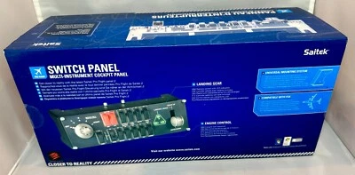 Saitek Switch Panel Multi-instrument Cockpit Panel Cockpit Simulator Panel NEW - Image 1 of 2