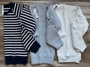 J. Crew Damen Waffelstrick Sweatshirt - Bild 1 von 15