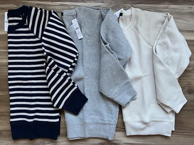 J. Moletom feminino Crew de malha waffle - Imagem 1 de 4