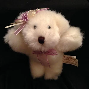 Teddy Bear Plush Soft Small Embroidered Nose Gift Toy Children Dan Dee NWT - Picture 1 of 4