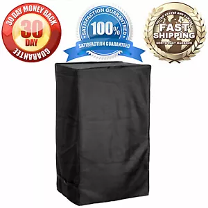 39-Inch Weather Resistant Electric Square Smoker Cover 23"W x 17"D x 39"H, Black - Picture 1 of 5