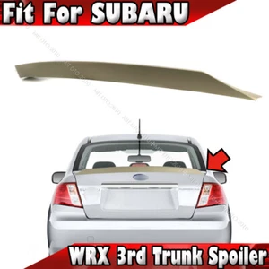 08-14 Unpainted Fits SUBARU WRX Impreza 3rd 4D Sedan Rear Trunk Spoiler X Type - Picture 1 of 3