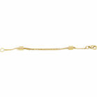 14K Yellow Gold-Plated 3/4" Adjustable Wheat Chain Extender