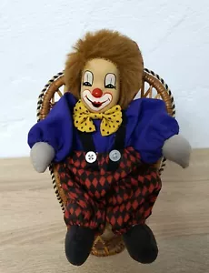 Künstlerpuppe Porzellanpuppe Clown 22 cm Sammler Rarität Vintage - Bild 1 von 6