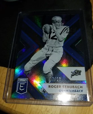 2018 ELITE ROGER STAUBACH STATUS GOLD DIE-CUT 7/10  HOF DALLAS COWBOYS MINT  - Image 1 of 3
