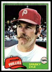 1981 Topps #719 Sparky Lyle Philadelphia Phillies Baseball - Picture 1 of 2
