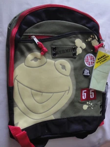 The Muppets Backpack Kermit The Frog Green NEW with Bonus Sticky Notes 2 Pack! - Picture 1 of 2