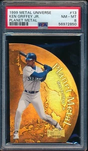 KEN GRIFFEY JR 1999 METAL UNIVERSE PLANET METAL # 13 SP PSA! TOUGH MARINERS HOF! - Picture 1 of 2