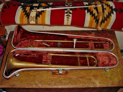  EARLY VINTAGE 1959 OLDS AMBASSADOR TROMBONE  - Image 1 of 4