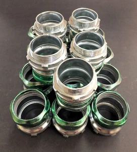 1-1/2" RAINTIGHT MALE EMT COMPRESSION CONDUIT CONNECTORS, ( 1 LOT OF 17 ) - Picture 1 of 2