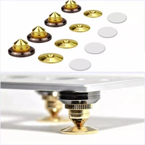 UK Speaker Spike Isolation Stand Feet Cone Pad Spikes Turntable Amp HiFi 4/8 Set - Picture 1 of 15