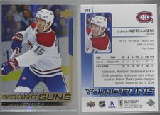 2018-19 Upper Deck Young Guns Speckled Rainbow Foil Jesperi Kotkaniemi Rookie RC