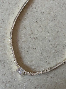 Nadri Crystal Gold Tennis Collar Necklace $245 - Picture 1 of 22