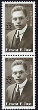Scott #3058 Ernest E. Just (Black Heritage) Vertical Pair of Stamps - MNH