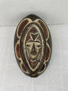 Afrika Maske Fang Gabun Holzmaske Holz bemalt handgeschnitzt Stammeskunst - Bild 1 von 13