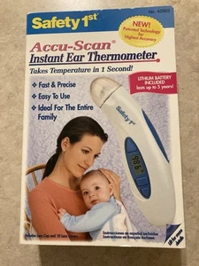 Safety 1st Accu-Scan Instant Ear Thermometer 42903 Tested and Working - Picture 1 of 7