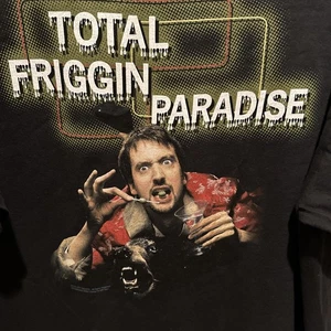 Camicia TV vintage anni 90 MTV The Tom Green Show Total Friggin Paradise taglia XL 1999 - Foto 1 di 16