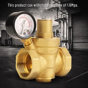 BSP DN32 Brass Water Pressure Reducing Valve With Adjustable Gauge Tool Au - Picture 1 of 12