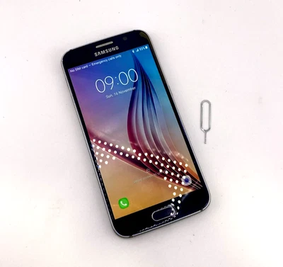 Samsung Galaxy S6 32GB Unlocked Black Android Phone Warranty Fast and Free B - Image 1 of 4