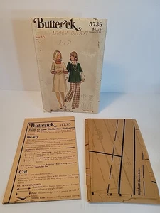 Butterick Muster 5735 ungeschnitten Misses Größe 10 Umstandspullover, Top & Hose - Bild 1 von 6