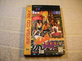 slam city sega cd 32x cib w/extras