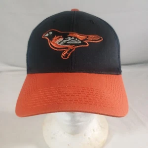 Baltimore Orioles Hat Cap Strap Back Black Orange MLB Baseball Mens OSFM Team - Picture 1 of 9