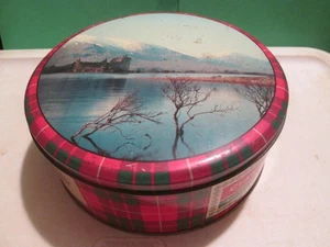 VTG WILLIAM CRAWFORD & SON LTD BISCUIT SCOTCH SHORTBREAD STEPHEN LODGE 6'' TIN - Picture 1 of 7