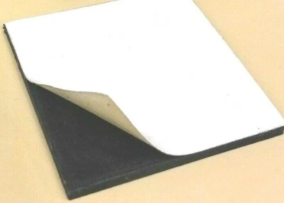 Lámina sólida de goma de neopreno adhesiva de 1/16" de espesor x 12" x 12" pies cuadrados Foto 1 de 4