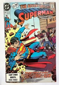 ADVENTURES OF SUPERMAN #471 (DC Comics, 1990) Very Fine - Picture 1 of 9
