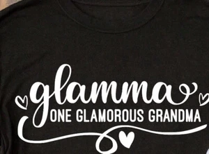 glamma one glamorous grandma svg, dxf, png digital cut - Picture 1 of 2