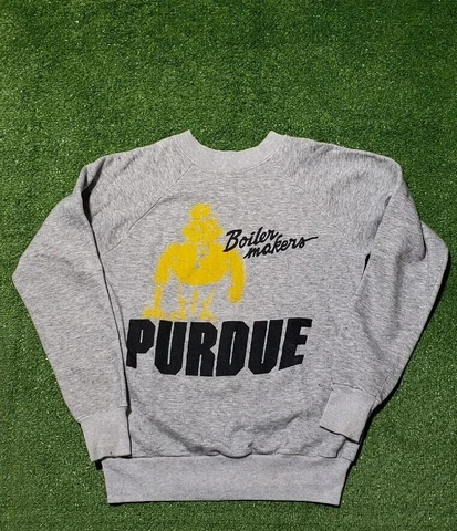 Vintage Purdue Boilermakers Crewnec Sweatshirt Mens Medium Purdue Pete NCAA Cover