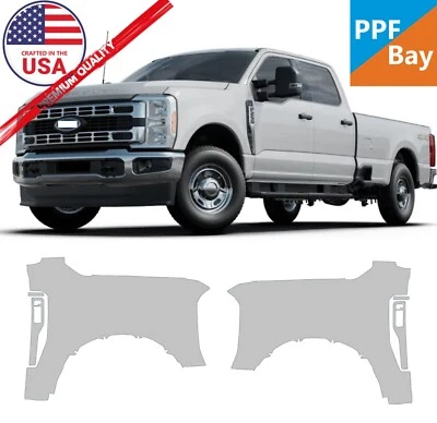 Película de protección de pintura para guardabarros precortada PPF para Ford Super Duty F-250/350 2023-2025 Foto 1 de 4