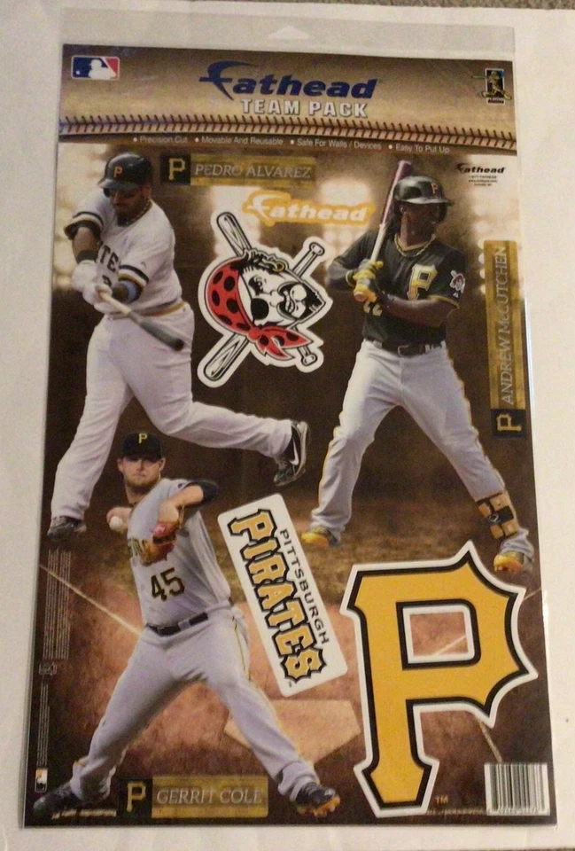 Pirates team pack Alvarez McCutchen Cole plus 6 decals MLB Teammates Fathead new - Image 1 of 1
