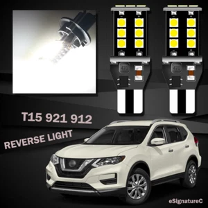 2 x Backup Reverse Light 921 T15 LED Bulb For 2008 - 2018 Nissan Rogue White - Picture 1 of 5
