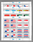 Nations Unies New York 4 vitres de 16 timbres de 20 cents 14 $ valeur nominale
