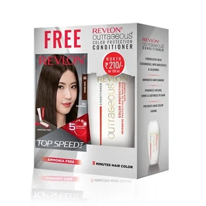 REVLON Top Speed Dark Brown Hair Color with Outrageous Conditioner For Woman - Picture 1 of 3