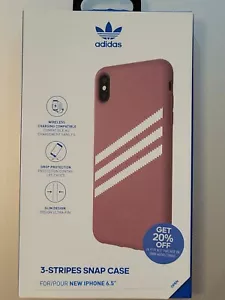 Adidas Gazelle for Apple iPhone XS MAX/6.5" CASE Maroon & White NIB! - Picture 1 of 3