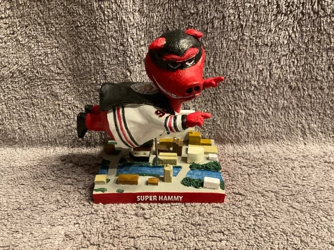 2018-2019 ROCKFORD ICEHOGS SUPER HERO "SUPER HAMMY" BOBBLEHEAD BLACKHAWKS NO BOX Cover