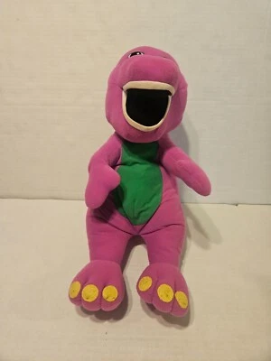 TALKING BARNEY 17" Peluche Púrpura Dinosaurio De Colección 1992 Playskool Probado Funcionando Foto 1 de 4
