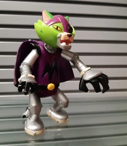 DC Comics 2004 KRYPTO SUPERDOG cartoon Cyborg Cat Mechanikat figure , superman - Picture 1 of 2